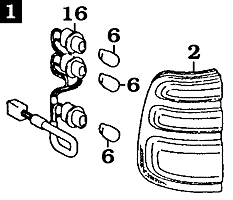 UZJ100 Tail Light Assembly