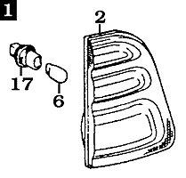 UZJ100 Tail Light Assembly