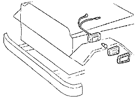 10/69-12/74 FJ40 Front Side Marker Diagram