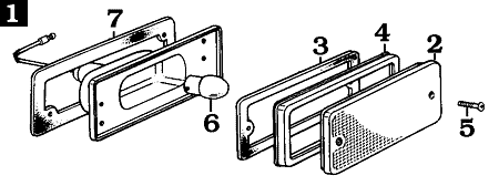 1968-9/73 FJ40 Backup Light Assembly