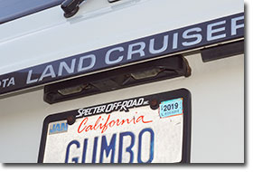 80 Series License Plate Lamp