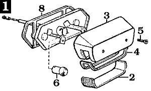 1958-2/74 FJ40 License Plate Lamp Assembly