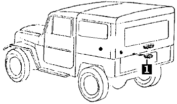 1958-2/74 FJ40 License Plate Lamp Position