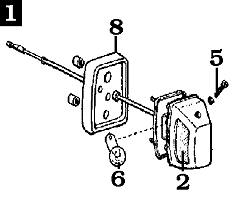 9/72-7/80 FJ55 License Plate Lamp Assembly