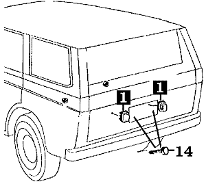 9/72-7/80 FJ55 License Plate Lamp Position