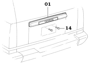 FJ60 and FJ62 License Plate Lamp Assembly - Tail Gate
