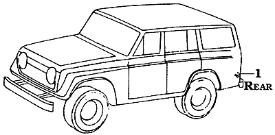 Diagram: 1968-9/77 FJ55 Rear Reflector