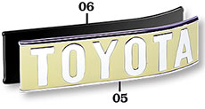 1/75-1/79 40 Series Rear Toyota Emblem