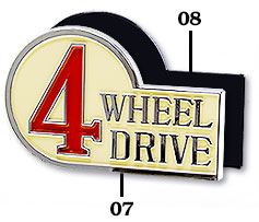 1958-1/79 40 Series Wheel Drive Emblem