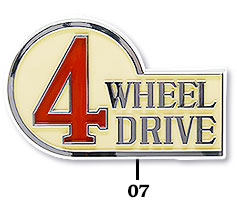 1/79-1984 40 Series 4 Wheel Drive Emblem