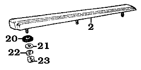 1958-9/71 40 & 45 Series Hood Ornament Assembly