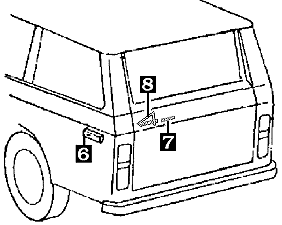 FJ55 Rear Emblem Position