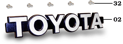 60 Series Land Cruiser Grill Emblem