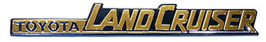 Side FJ60 and FJ62 Toyota Land Cruiser Emblem - Gold