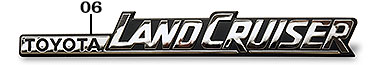 Side FJ60 and FJ62 Toyota Land Cruiser Emblem - Chrome