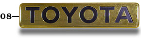 Gold Toyota Emblem