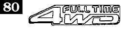 Full Time 4WD Emblem Diagram