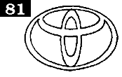 Rear Toyota Emblem