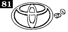 Rear Emblem Toyota Logo Diagram