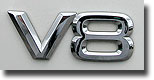 V8 Emblem Photo