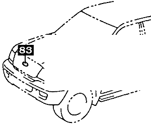 UZJ100 Front Emblem Position Diagram