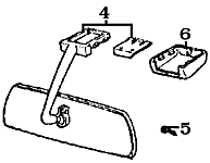 FJ55 Rear View Mirror
