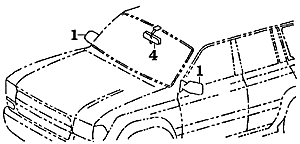 80 Series Land Cruiser Mirror Position Diagram