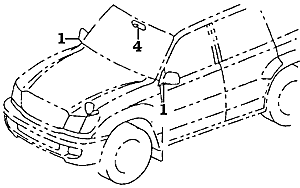 100 Series Land Cruiser Mirror Position Diagram