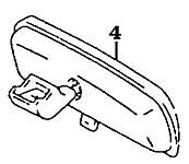 100 Series Land Cruiser Rear View Mirror Diagram