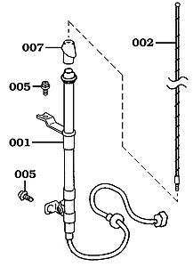 FJ Cruiser Manual Antenna Assembly
