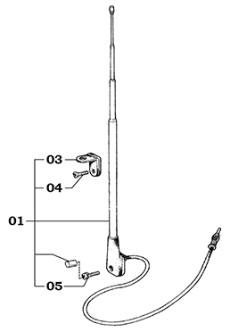 40 Series Land Cruiser Antenna Assembly