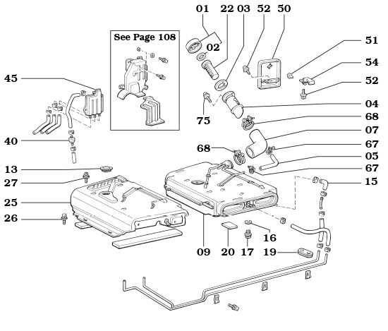 9/73-12/78 FJ40 Fuel Tank Assembly