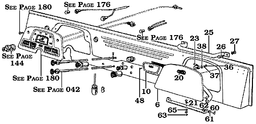 1958-1967 FJ40 and FJ45 Dash Assembly