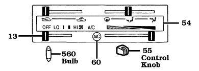 Air Condition and Heater Switch Assembly