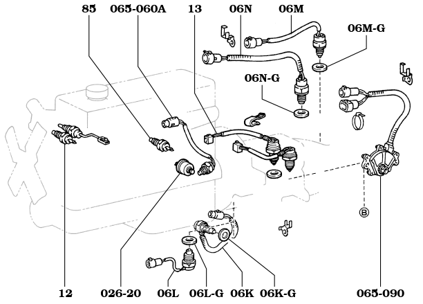 FJ60 and FJ62 engine switches and sending units