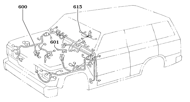 Fj60 and FJ62 Engine Compartment and Dash Wires
