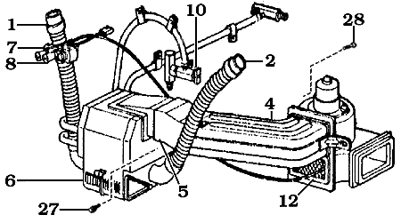 1963 to September 1973 Heater Assembly