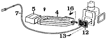 1963-1967 40 & 45 Series Heater Duct Assembly Diagram