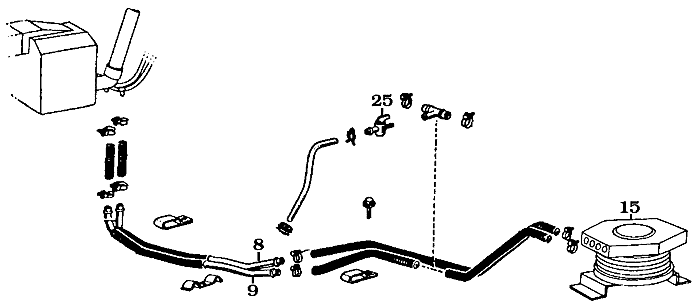 Rear Heater Pipe to Rear Heater Assembly