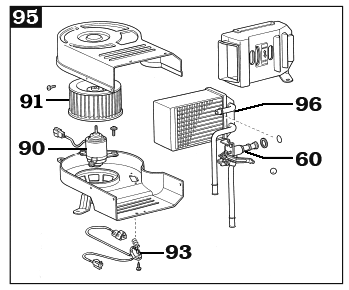 FJ60 And FJ62 Land Cruiser HeaterRear Heater Assembly