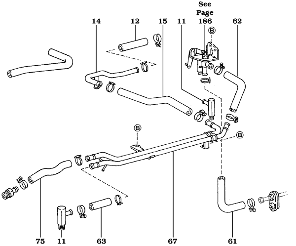 Diesel Land Cruiser Heater Pipes, Valves and Hoses