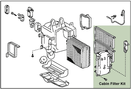 100 Series Land Cruiser heater box assembly