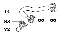 Hose for FJ62s Without Rear Heater