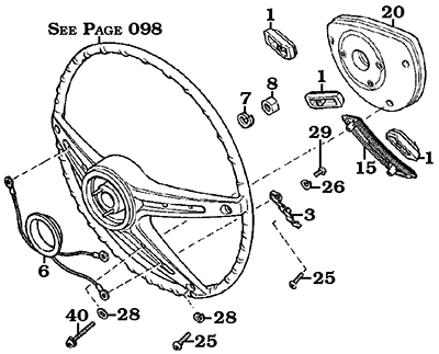 1968 to September 1972 FJ55 horn assembly