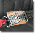 Crow Heavy Duty Lap Belt Buckle Closeup