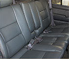SOR 80 Series Luxury vinyl seat upholstery gray rear seat