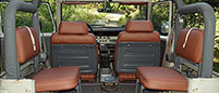 1979-1984 FJ40 Rear Jump Seat Covers and Seat Foam Cushions