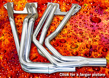 SOR 2 piece silver ceramic coated header