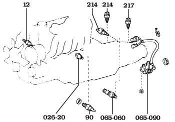 January 1990 to August 1992 FJ80 Land Cruiser Engine Switches and Relays