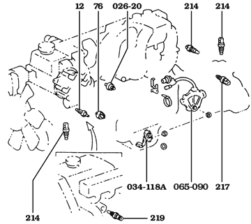 August 1992 to January 1998 FJ80 Land Cruiser Engine Switches and Relays